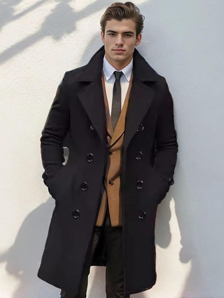 Wool coat for men Jansen for autumn and winter 