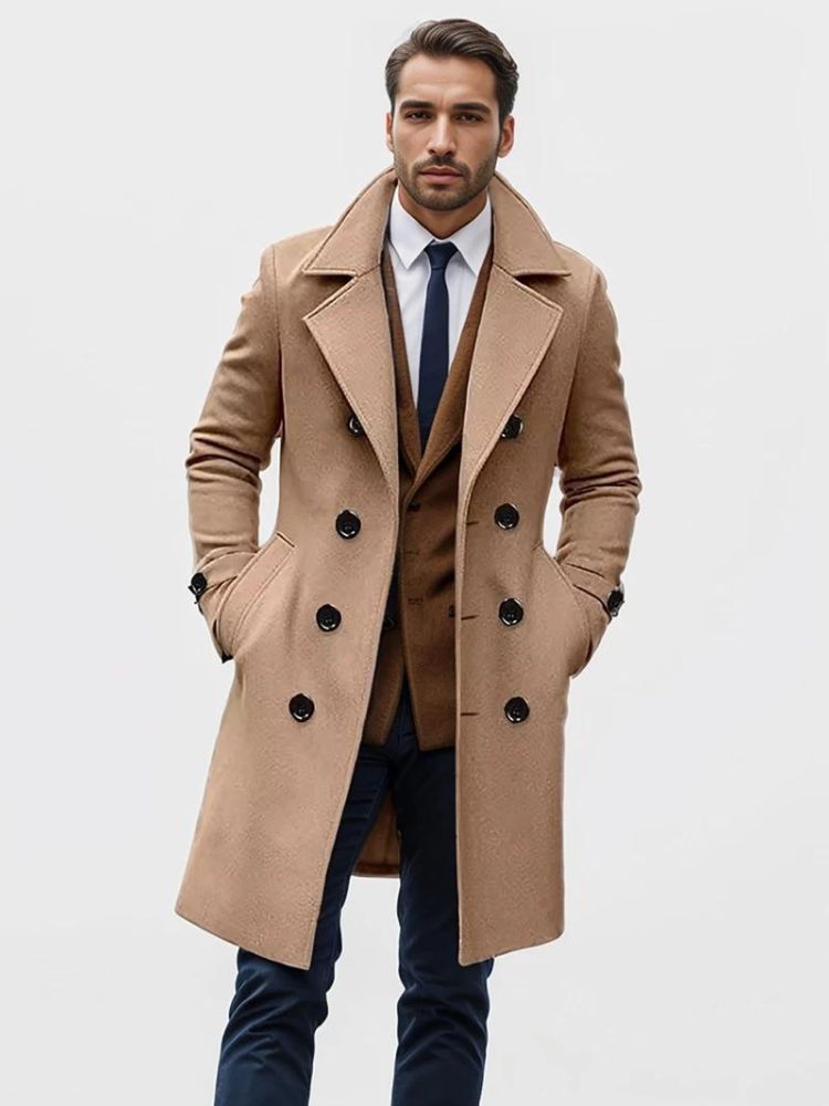 Wool coat for men Jansen for autumn and winter 