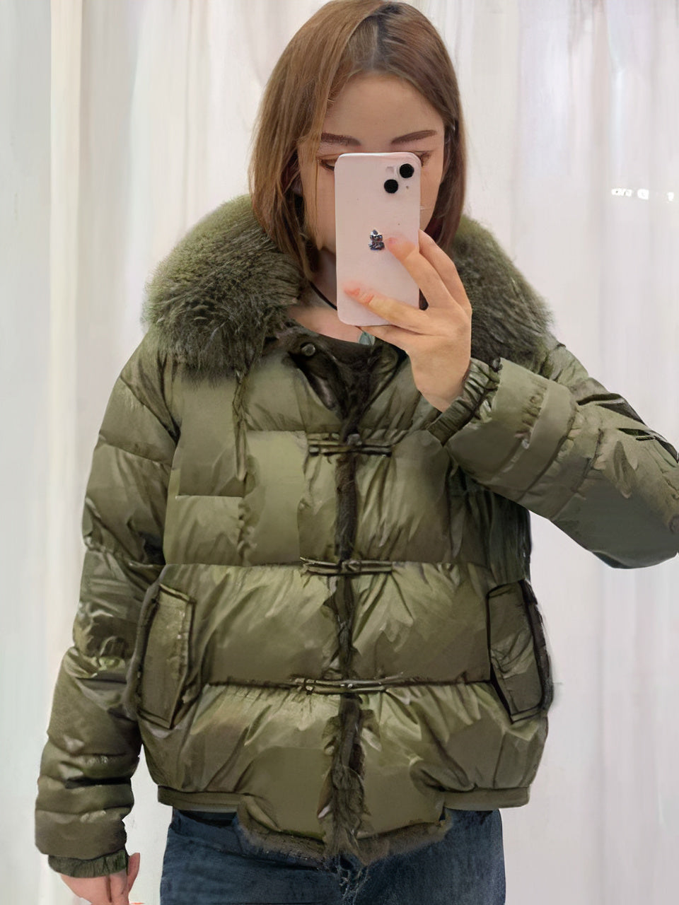 Warm &amp; Vintage Puffer Coat for Women Jara