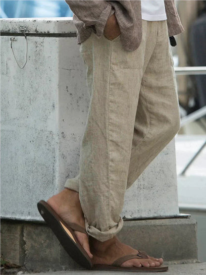 Apollo - Linen trousers for men