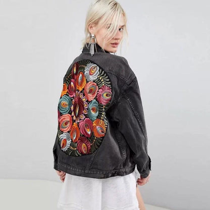 Boho denim jacket Julia