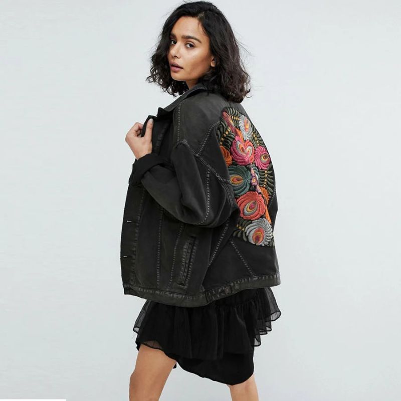 Boho denim jacket Julia