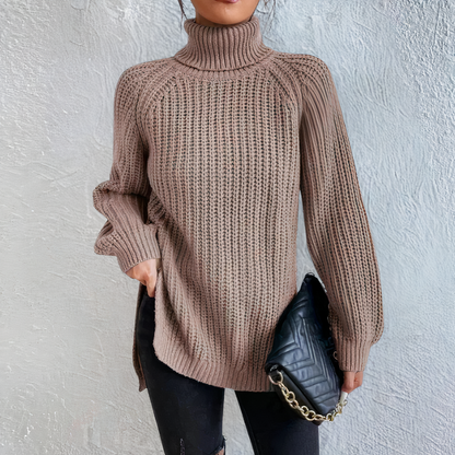 Stylish turtleneck knitted sweater Kaliyah