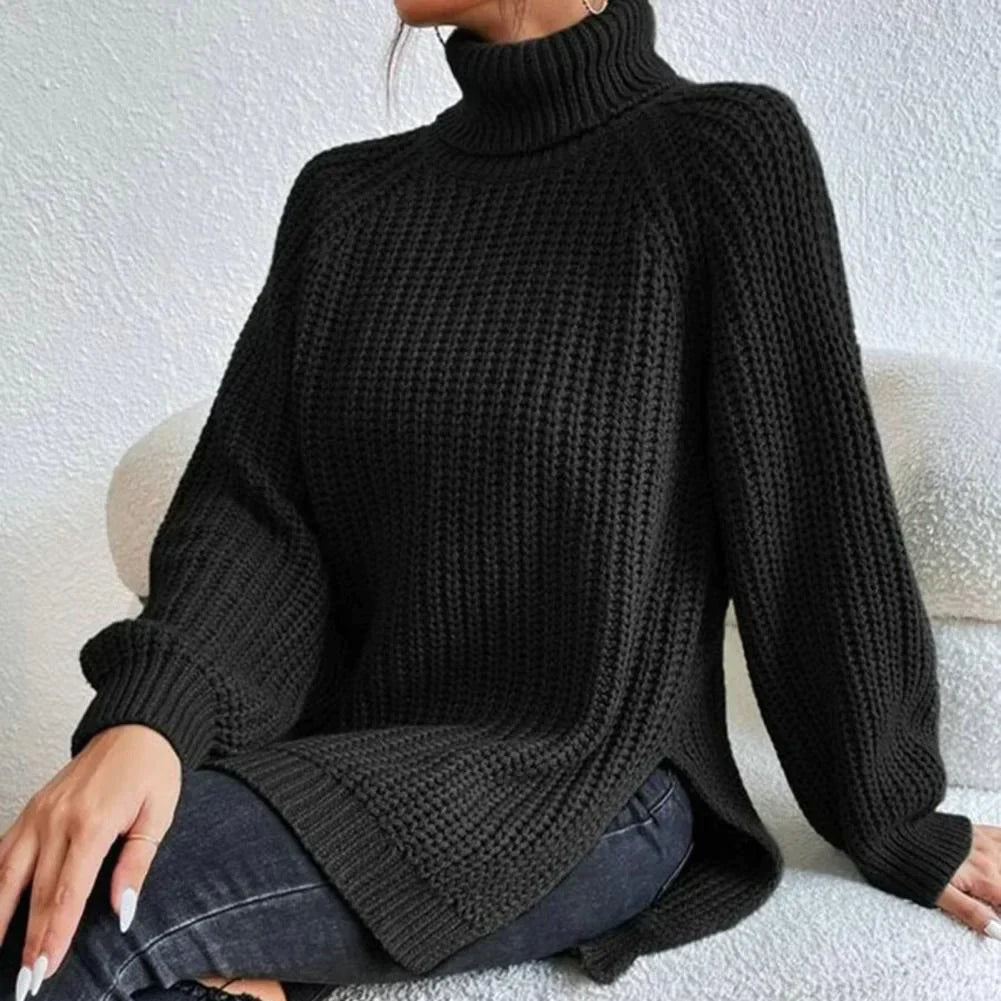 Stylish turtleneck knitted sweater Kaliyah