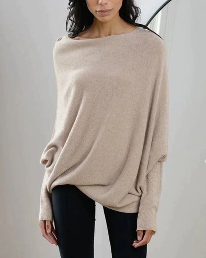 Asymmetric draped sweater Karen