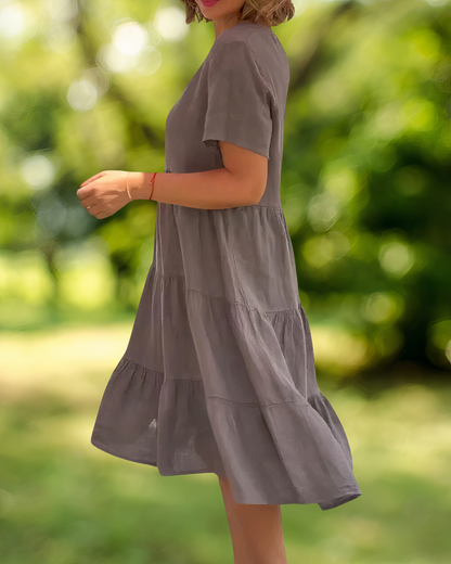 cotton-linen dress