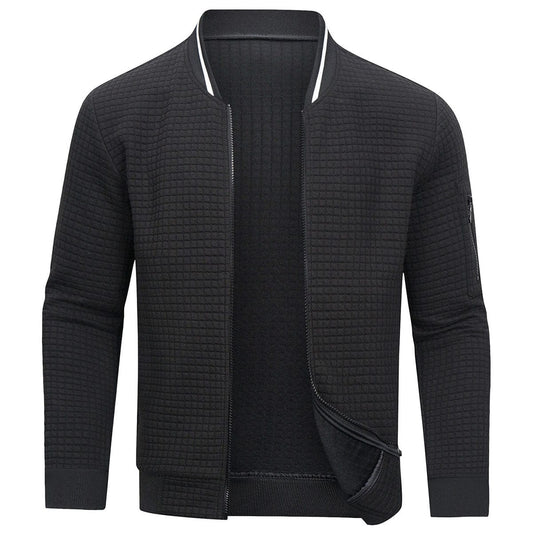 Manuel - Sweater jacket with zipper for men