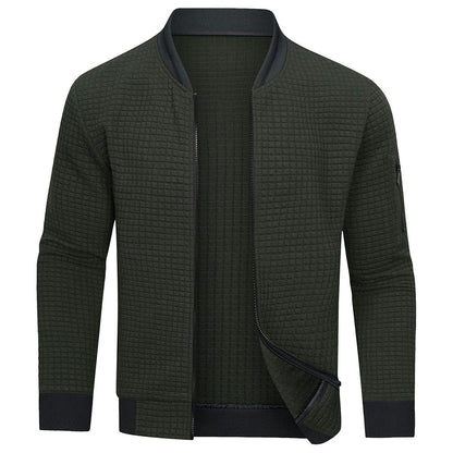 Manuel - Sweater jacket with zipper for men