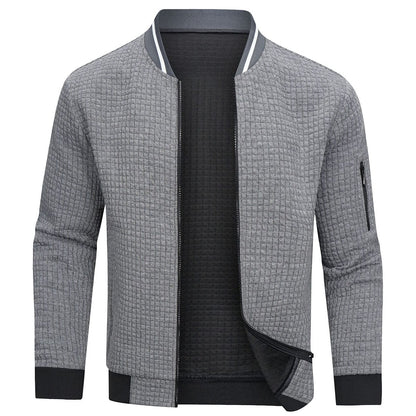 Manuel - Sweater jacket with zipper for men