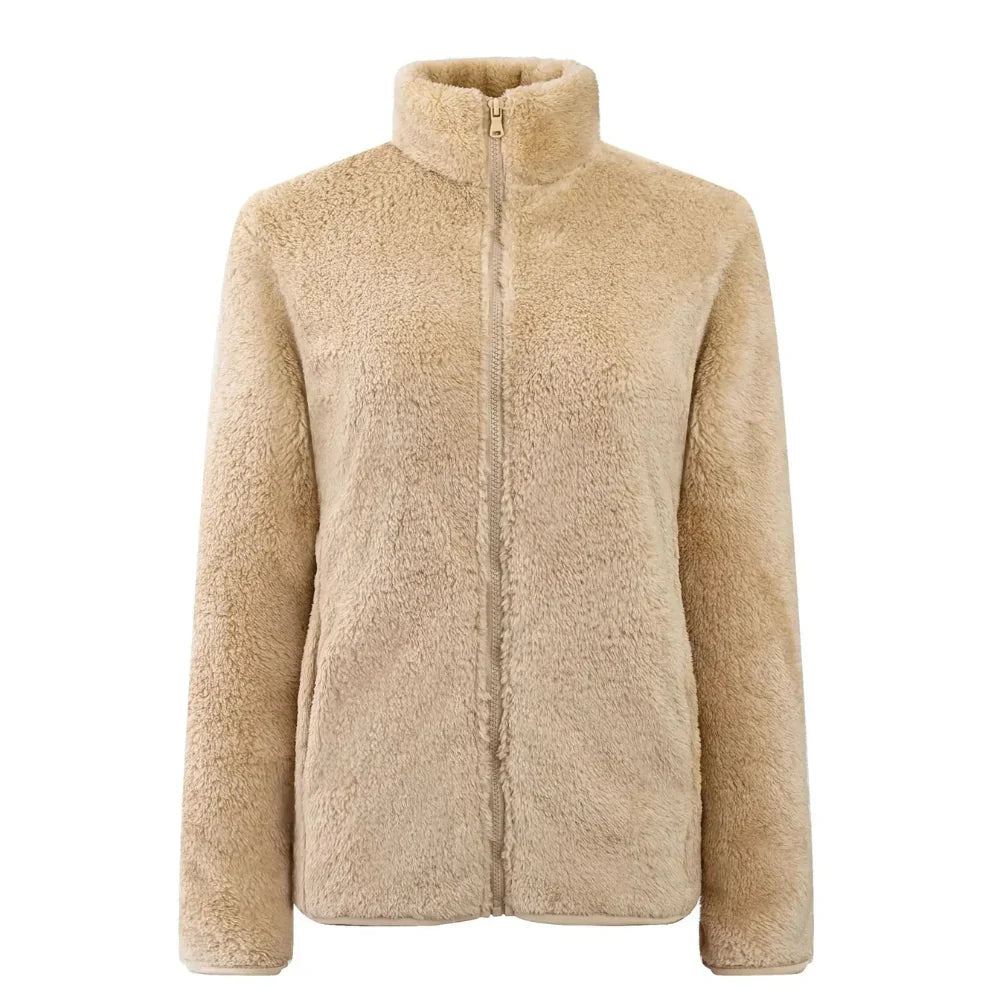 Cozy zip up jacket with comfortable fit Maud