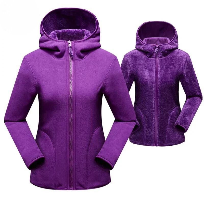 Cozy hooded jacket with zipper Minna