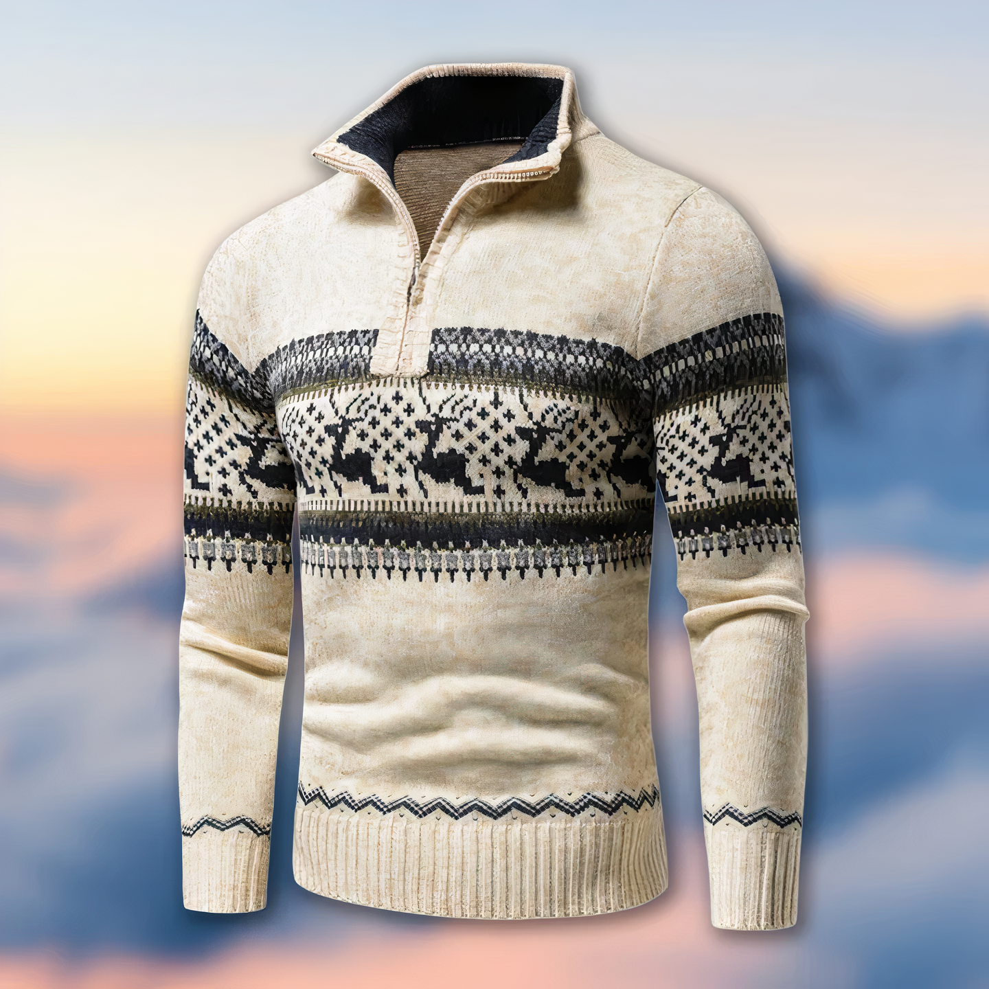 Munro half-zip knit sweater