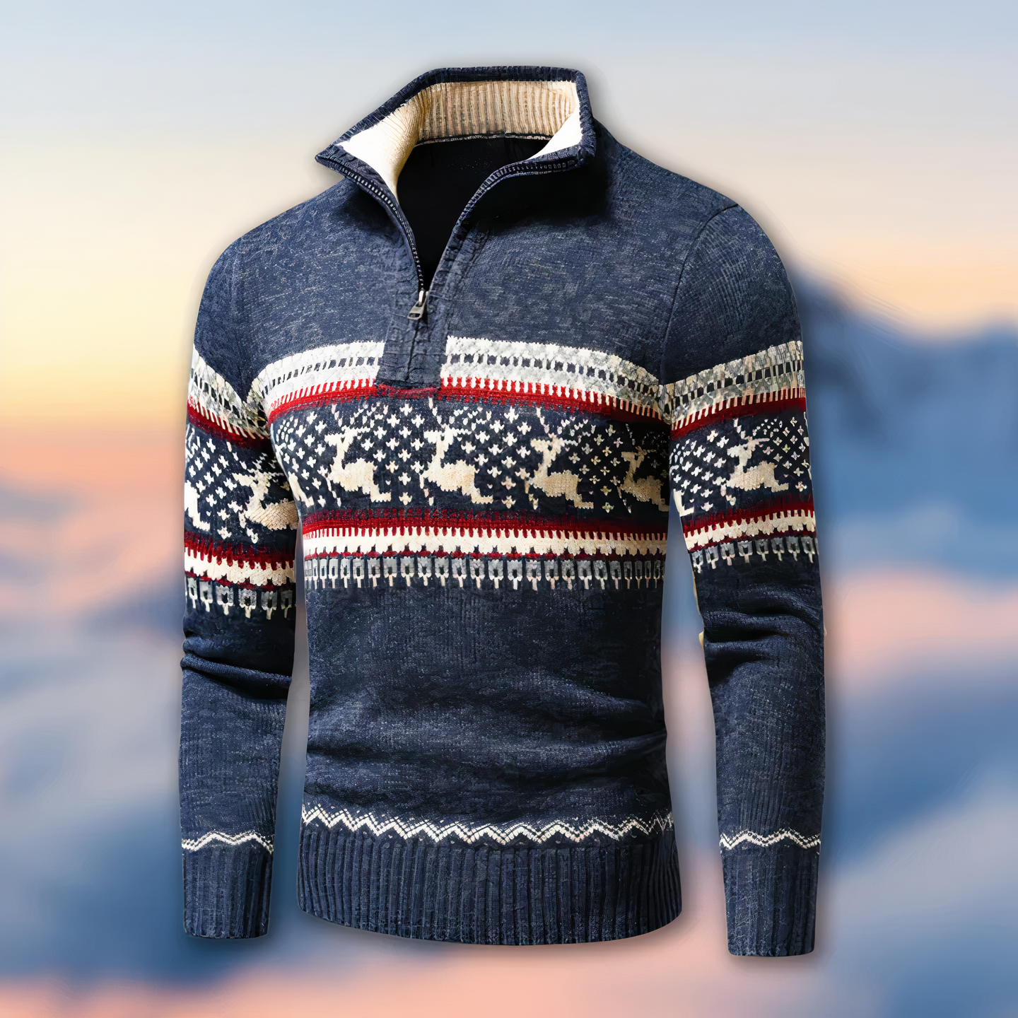 Munro half-zip knit sweater