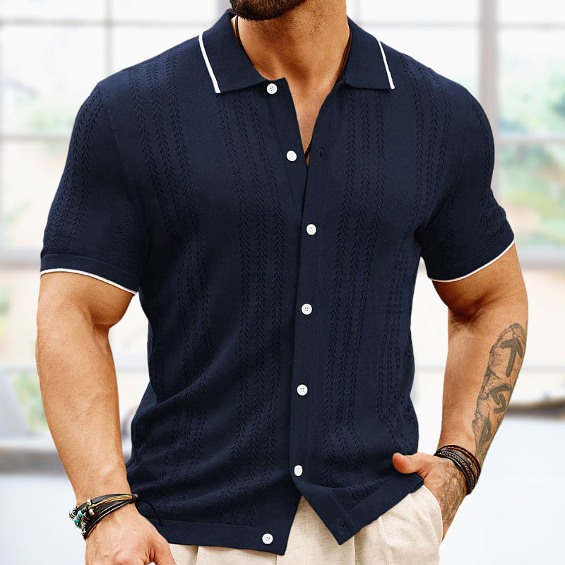 Luxurious men's polo shirt made of high-quality knit Marti