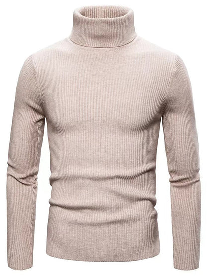 Brando - Men's wool sweater with collar 