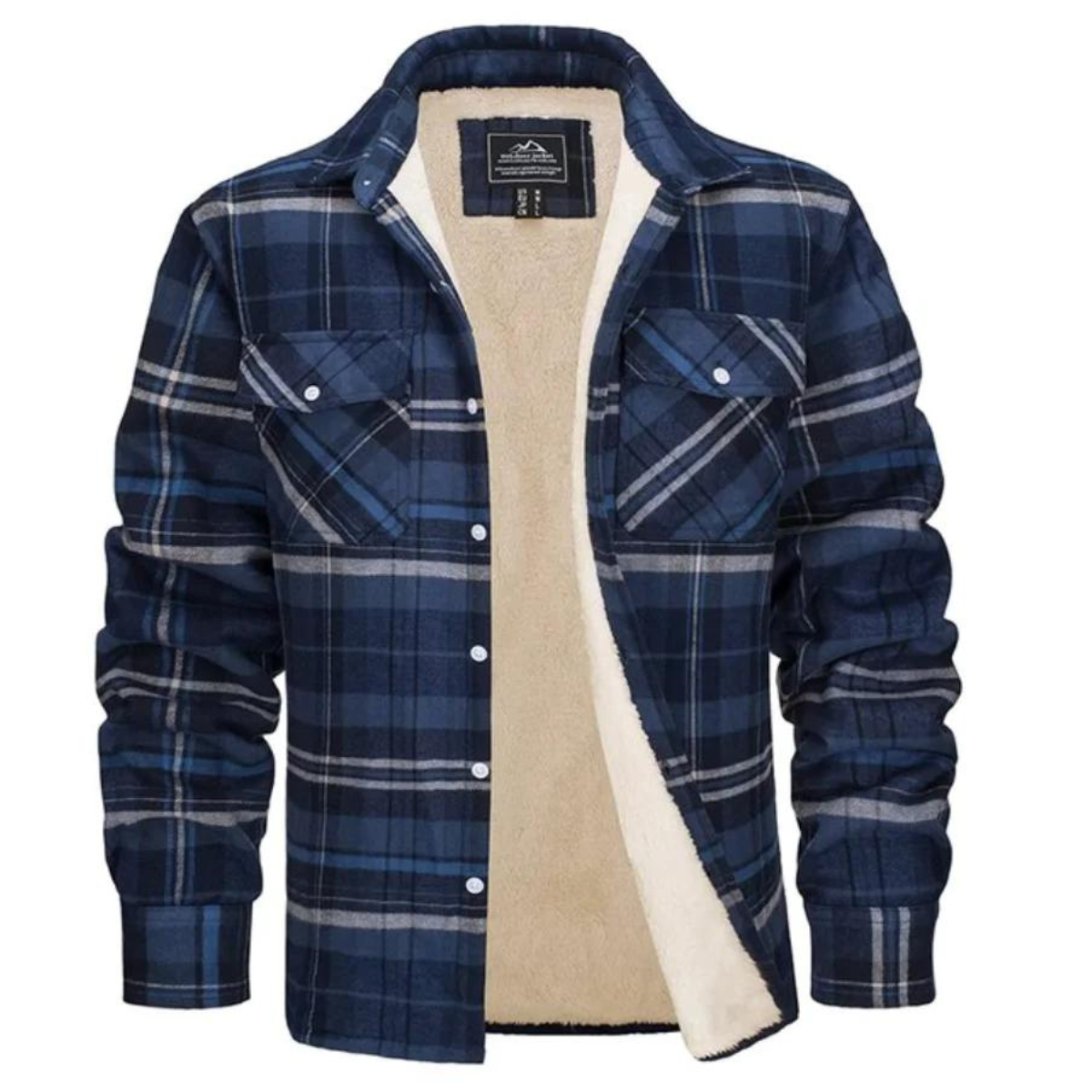 Evans Fleece-Lined Check Jacket