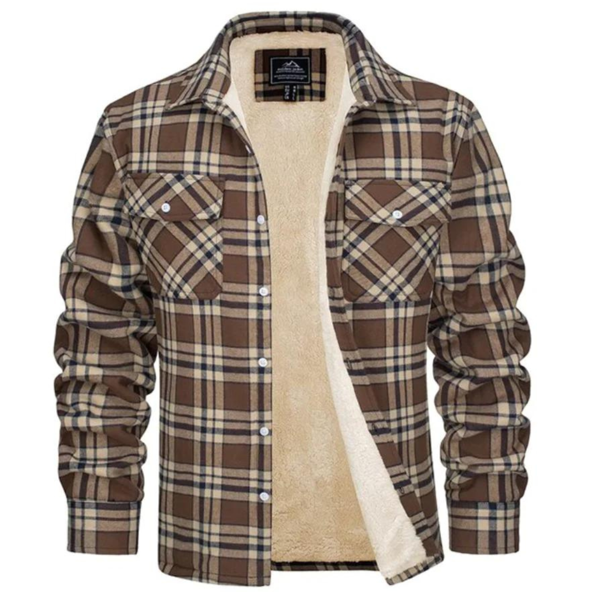 Evans Fleece-Lined Check Jacket