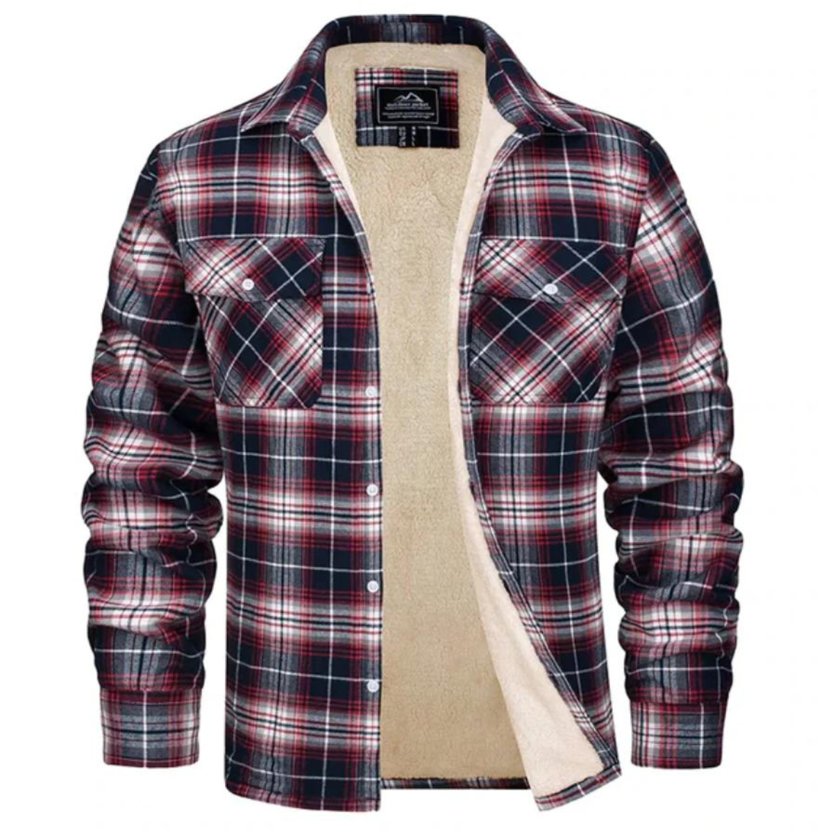 Evans Fleece-Lined Check Jacket