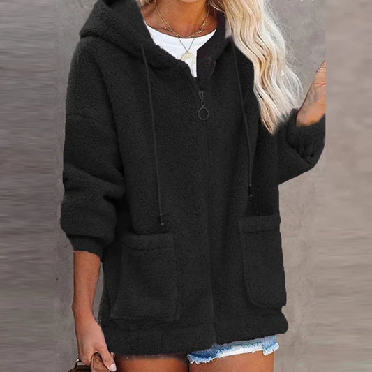 Warm lined hooded jacket for women Ramona