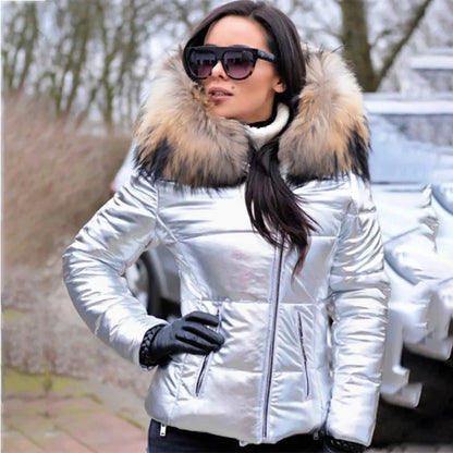 Stylish winter jacket with fur hood Rana