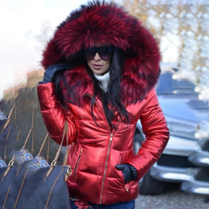 Stylish winter jacket with fur hood Rana