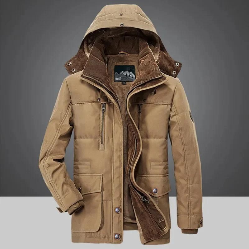 Long winter coat for men made of cotton Roger