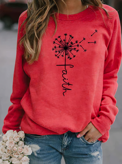 Graphic sweatshirt in modern style Ryla