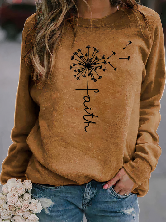 Graphic sweatshirt in modern style Ryla