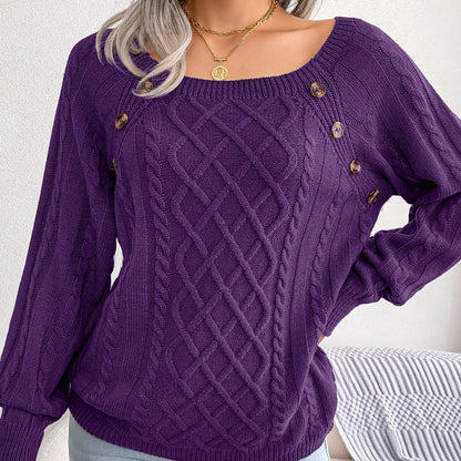 Elegant women's knitted sweater Adelinda