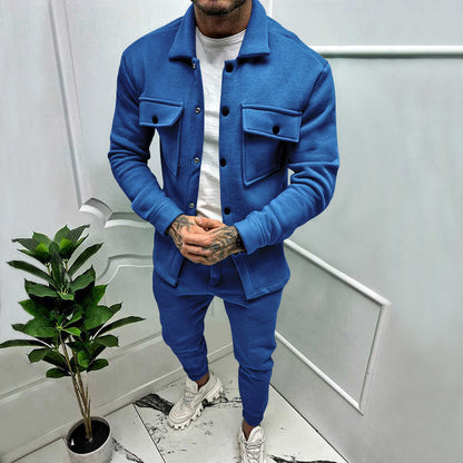 Men's 2-piece suede tracksuit Isidore