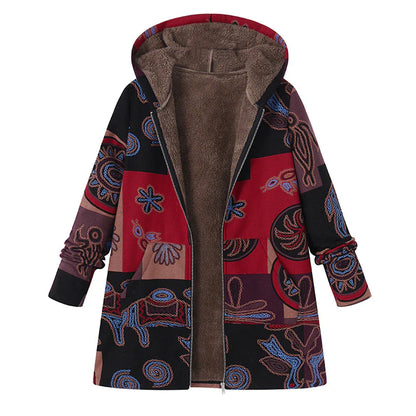 Pattern coat in retro design Julia