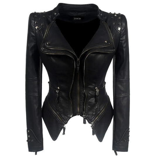 Fashionable leather jacket for women Salome