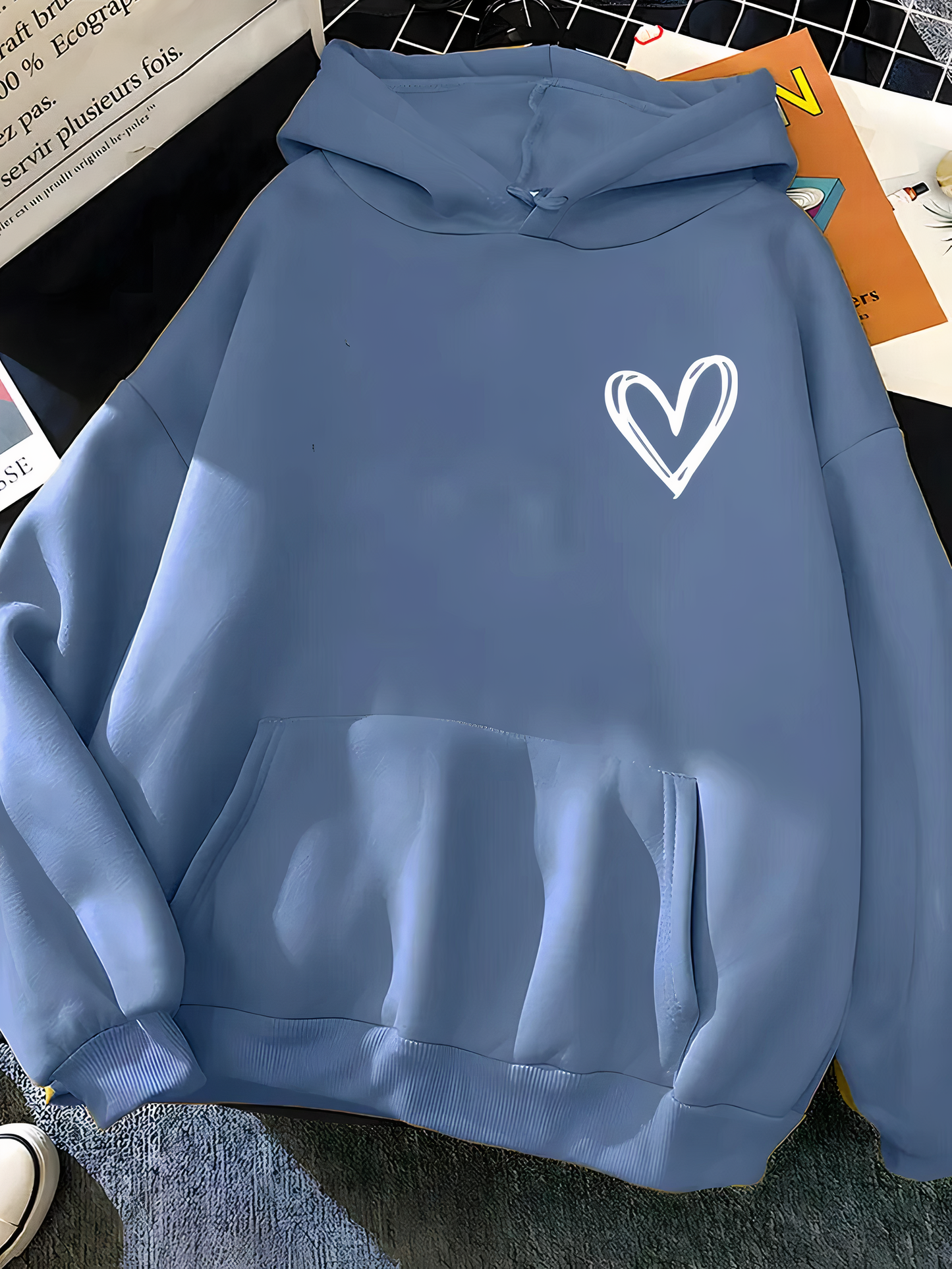 Women's Hoodie with Heart Motif Saylor