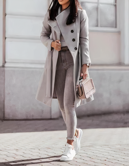 Elegant trench coat with belt Simone