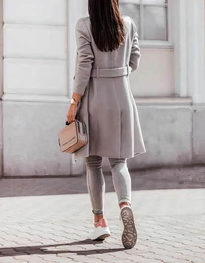 Elegant trench coat with belt Simone