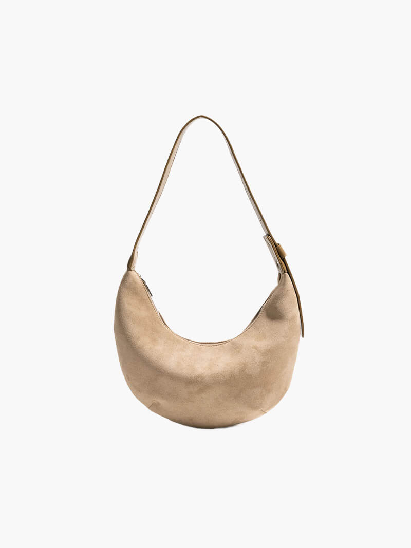 Lydia half moon faux leather bag