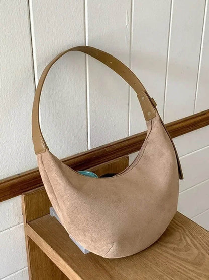 Lydia half moon faux leather bag