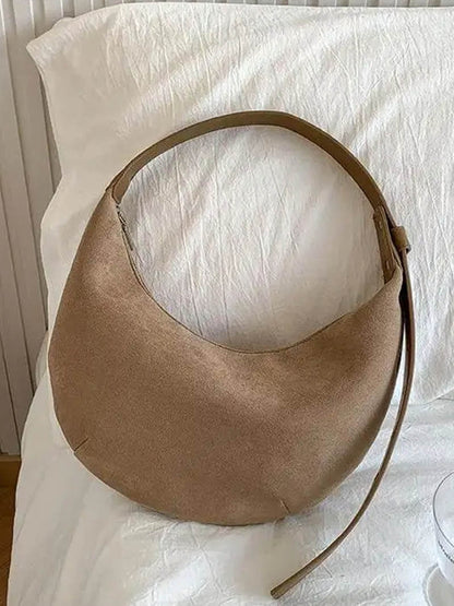 Lydia half moon faux leather bag