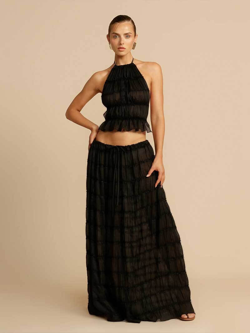 Valerie two-piece with ruffle details