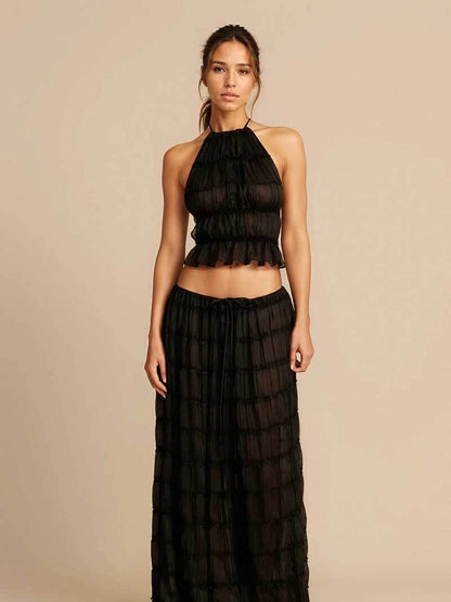 Valerie two-piece with ruffle details