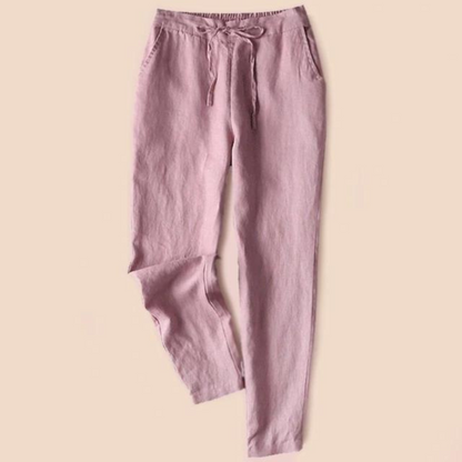 women's cotton-linen pants