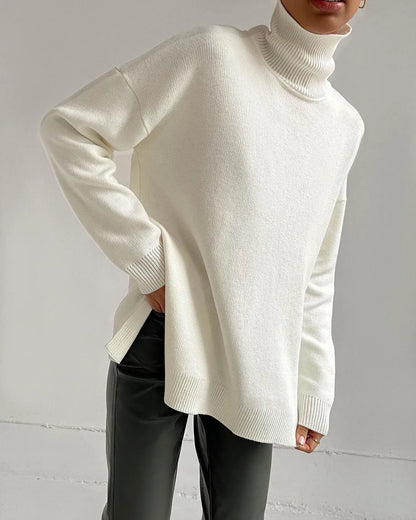 Turtleneck sweater with side openings Sutton