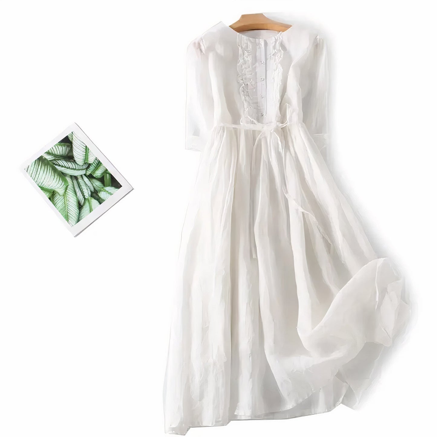 Suz Elegant Linen Dress