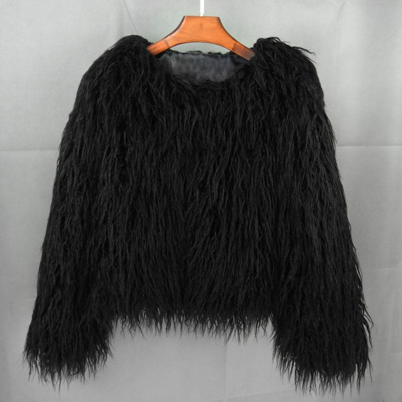 Fashionable fox fur coat for women Martina 