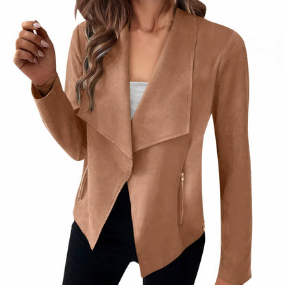 Suede jacket for women Saskia