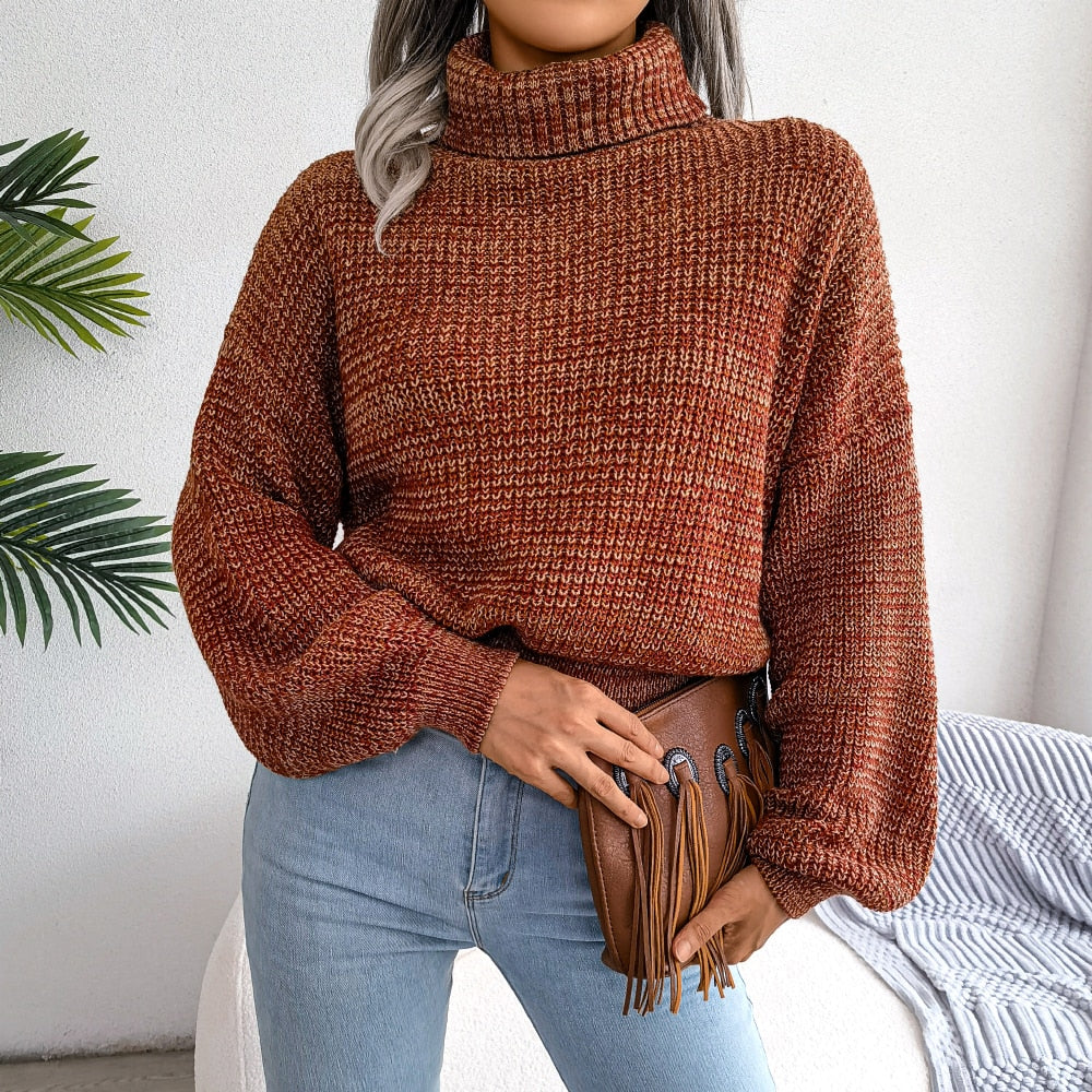 Cozy knit turtleneck sweater Ena