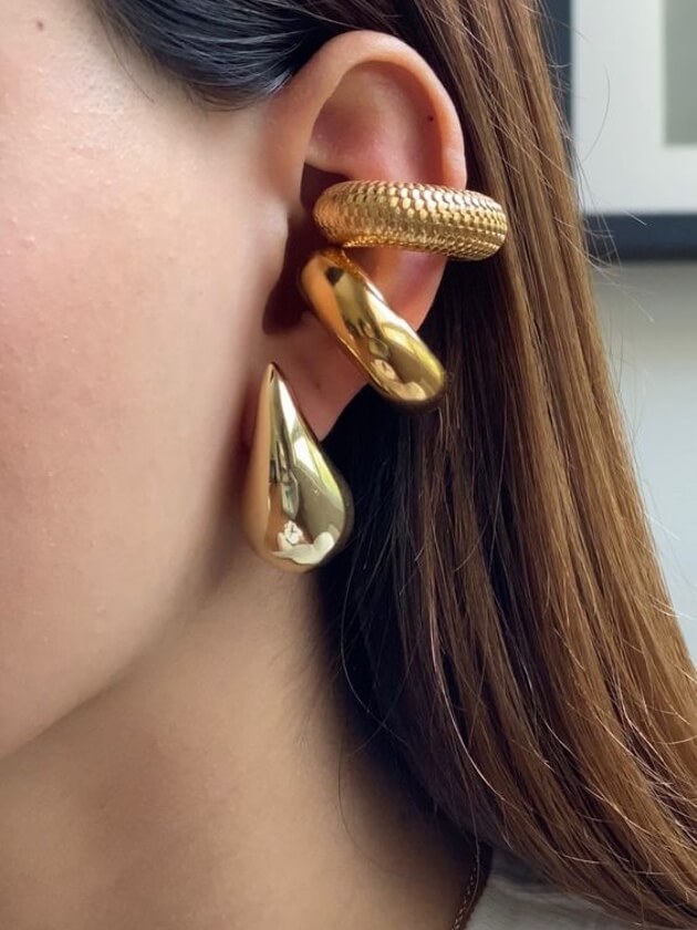 Hailey earrings 14K gold plated