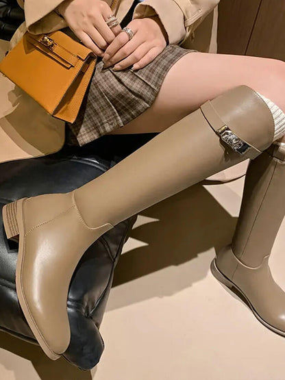 Hazel leather boots