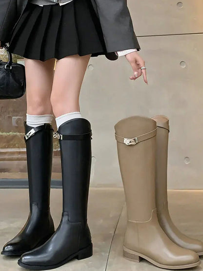 Hazel leather boots