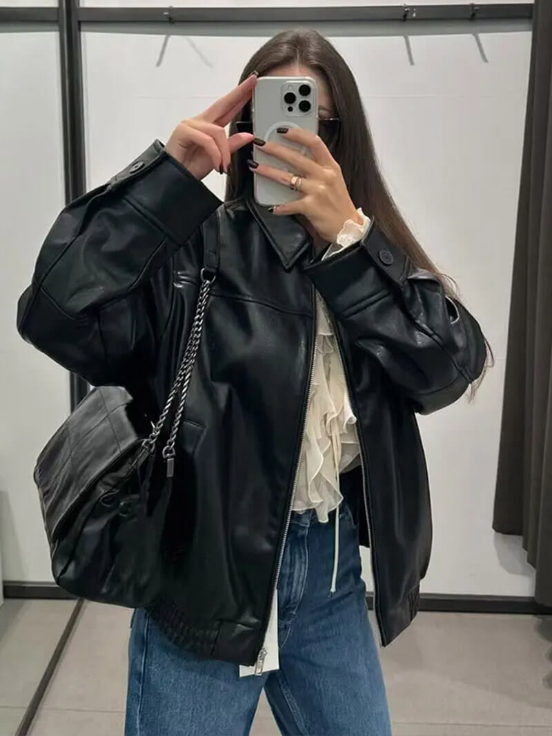 Lilli faux leather jacket